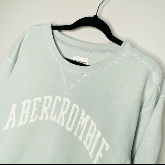 Abercrombie & Fitch Soft AF Collection Save Green Crewneck Sweatshirt Medium - Picture 2 of 6